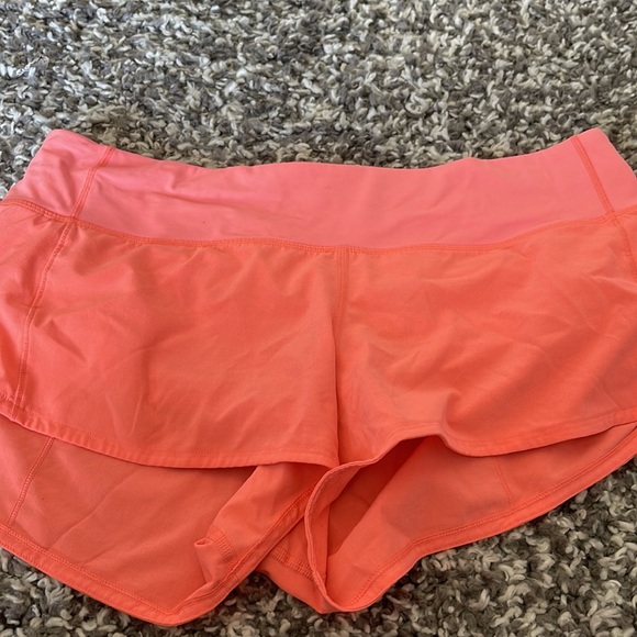 Lulu lemon coral athletic short SOLD - Picture 3 of 3